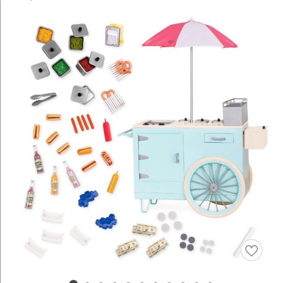 HOTDOG STAND for American Girl Doll/Our Generation - Picture 2 of 8